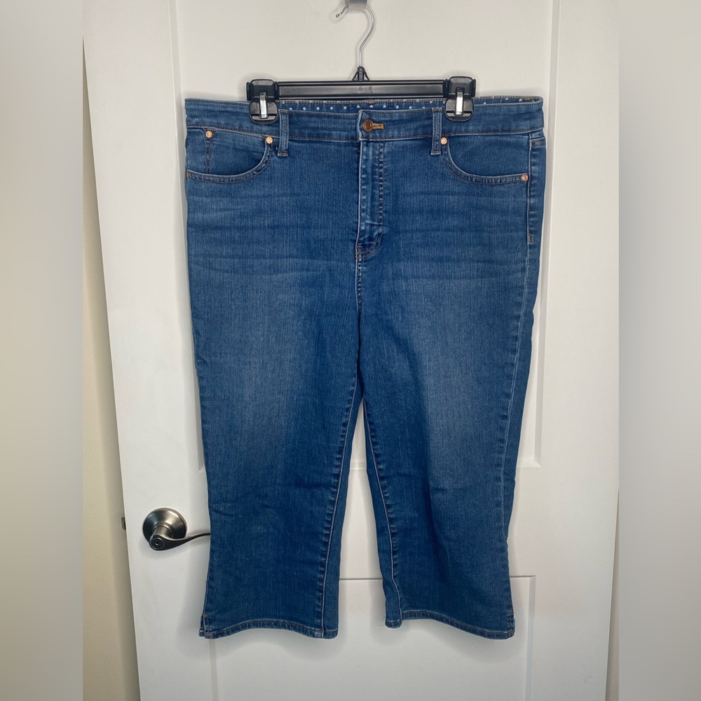 Talbots Cropped Ankle Denim Jeans Women’s Size 14
